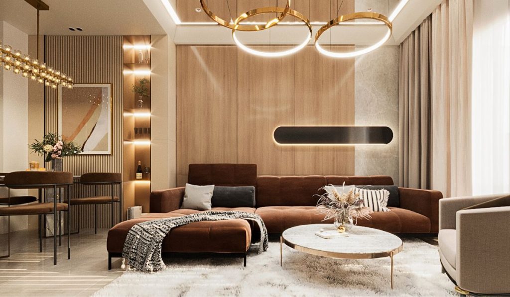 Bố trí nội thất phòng khách hợp lý giúp thu hút năng lượng tài lộc và may mắn