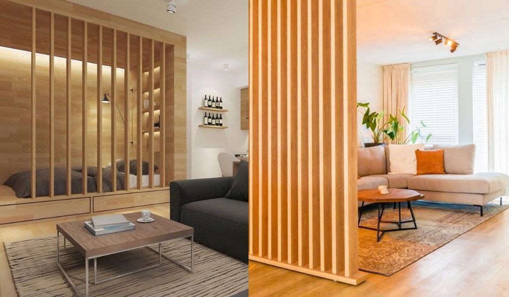 Một số mẫu vách ngăn bằng gỗ phổ biến