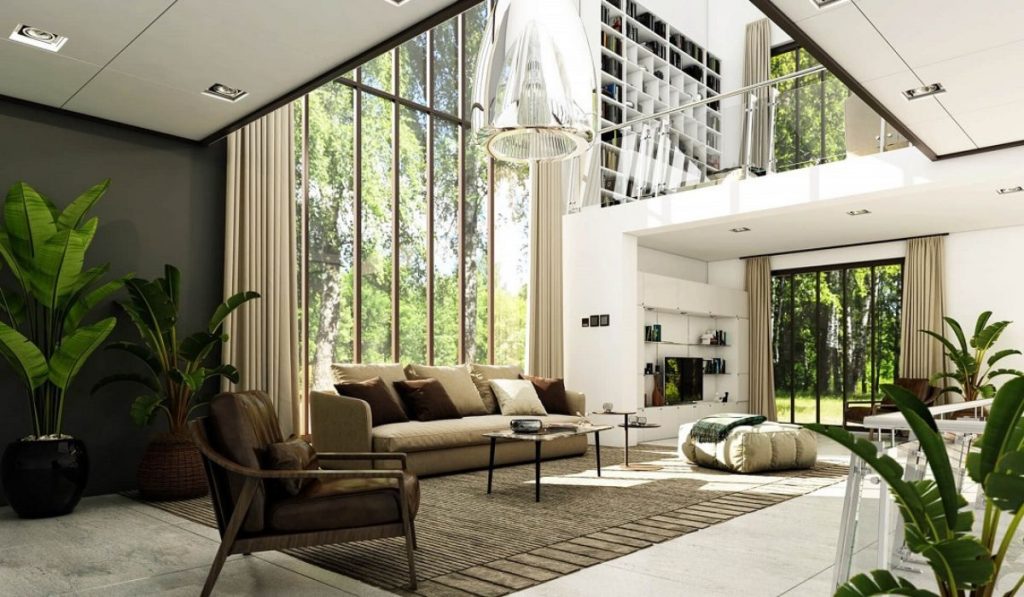 Noi that phong khach biet thu hien dai 4