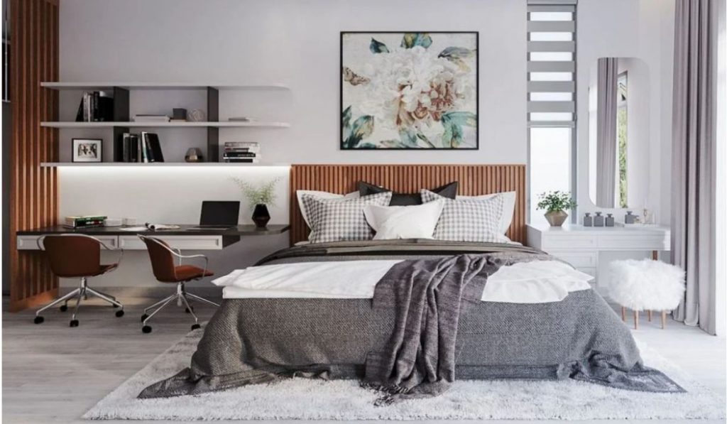 15+ mẫu thiết kế nội thất phòng ngủ 30m2 đẹp, sang trọng 2 nội thất phòng ngủ 30m2