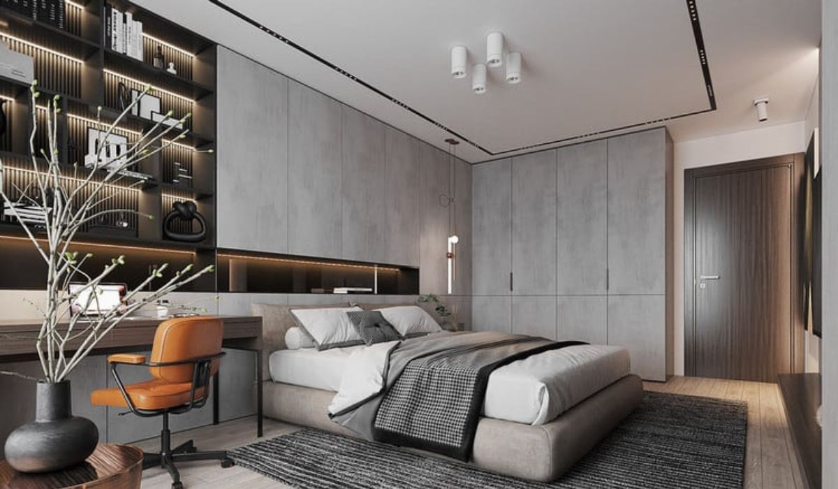 nội thất Phòng ngủ phong cách hiện đại 20m2