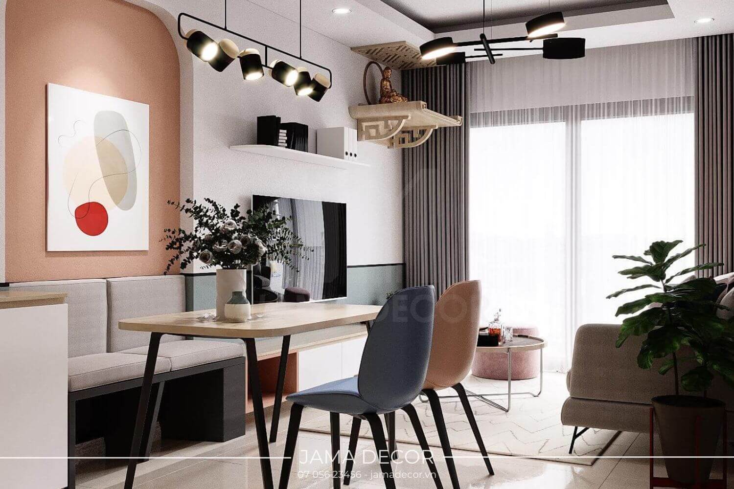 Căn Hộ Vinhomes Phong cách Color Block - 4