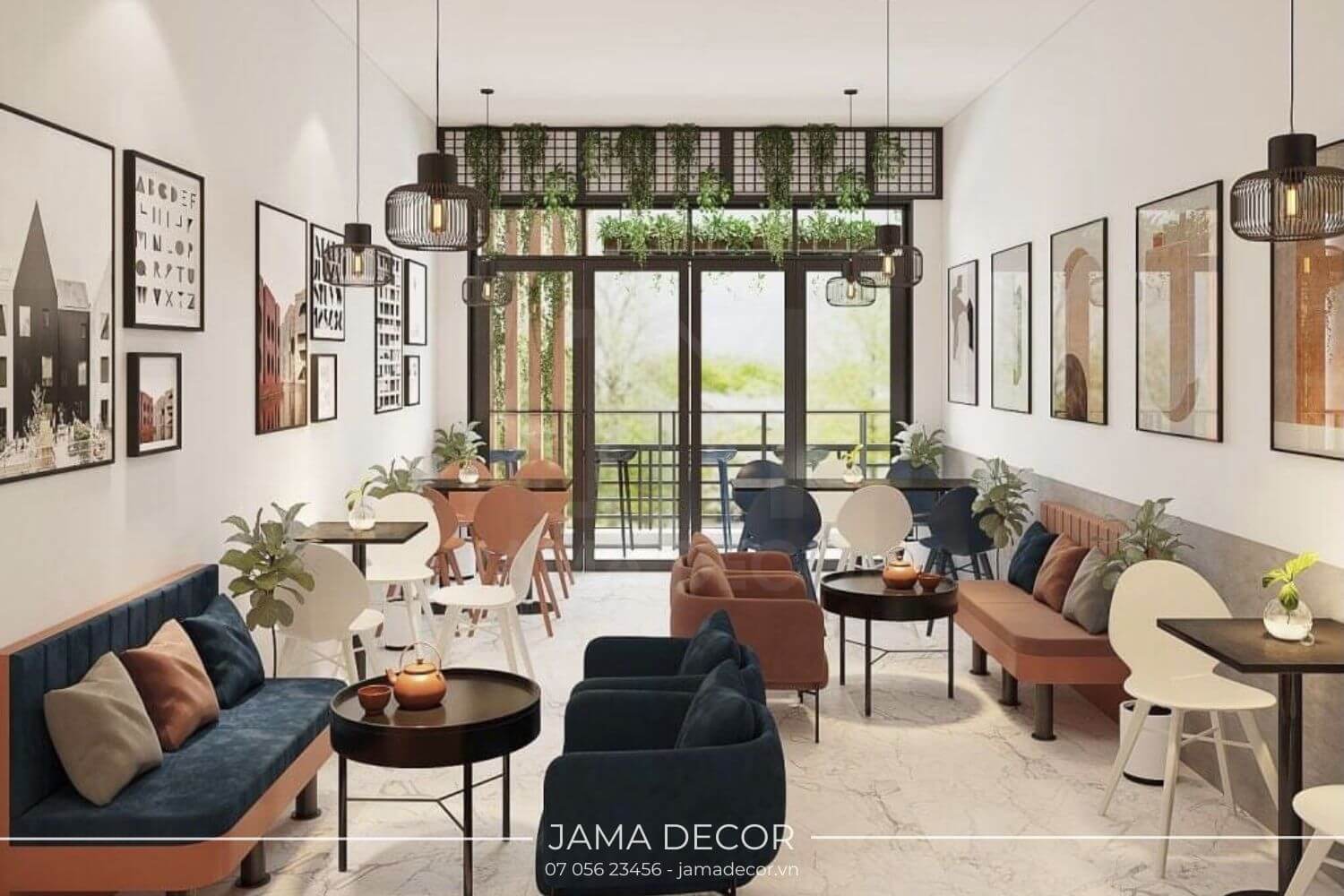 Showroom phong cách Color Block