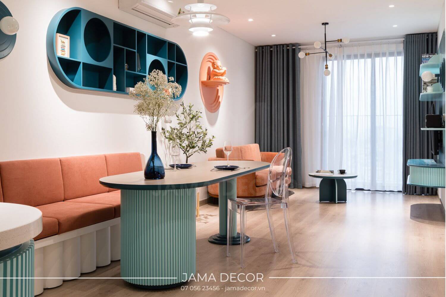 ứng dụng Khối Màu trong thi công nội thất