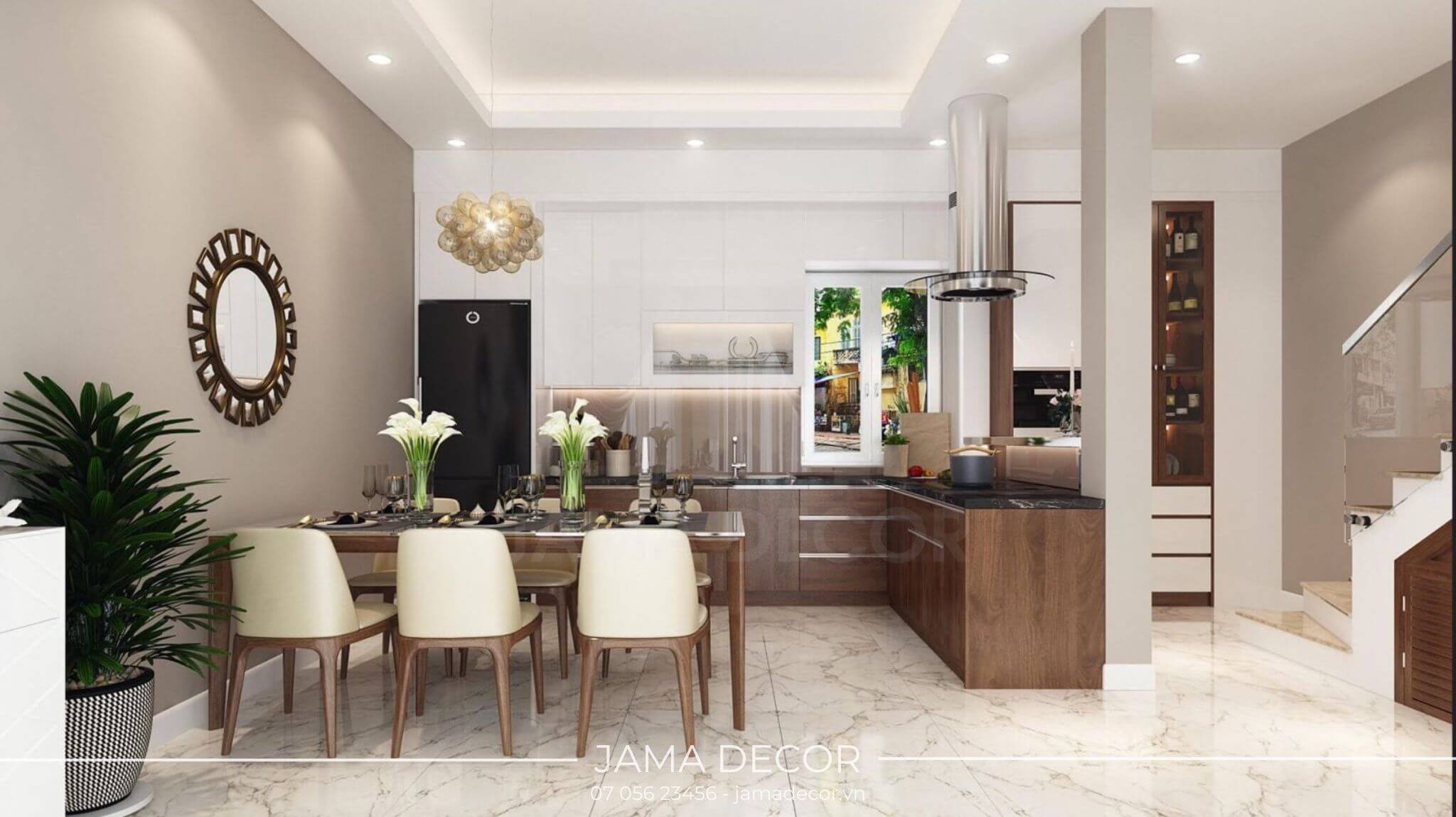 10+ mẫu nội thất bếp nhà ống 3m, 4m, 5m... đẹp, tiện nghi 49 gian bếp nhà ống hiện đại