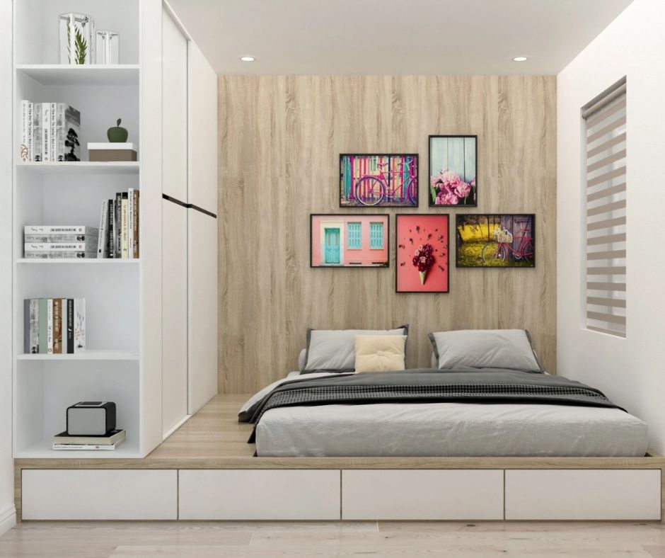 10+ mẫu giường ngủ cho phòng nhỏ từ 6m2, 7m2, 8m2,... 37 giường phản tủ quần áo cho phòng ngủ nhỏ từ 6m
