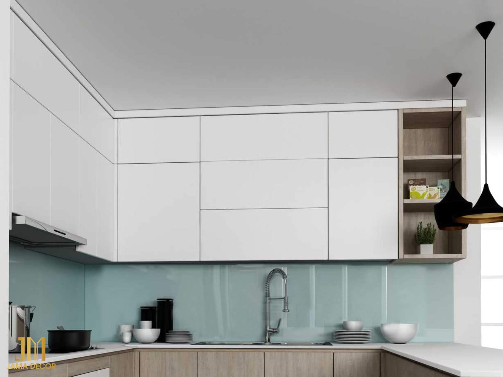 100+ mẫu phòng bếp nhà cấp 4 đẹp, hiện đại, tiết kiệm 60 tủ bếp trên kịch trần cho nhà cấp 4