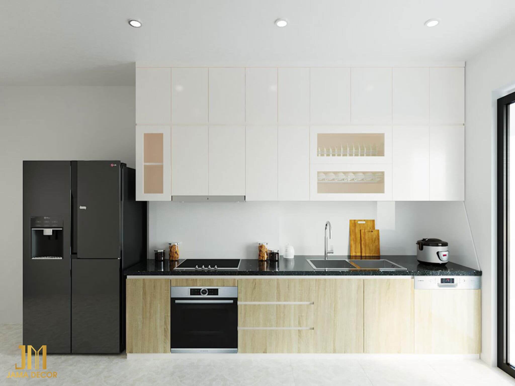 100+ mẫu phòng bếp nhà cấp 4 đẹp, hiện đại, tiết kiệm 56 phòng bếp nhà cấp 4 có ánh sáng tự nhiên chiếu vào