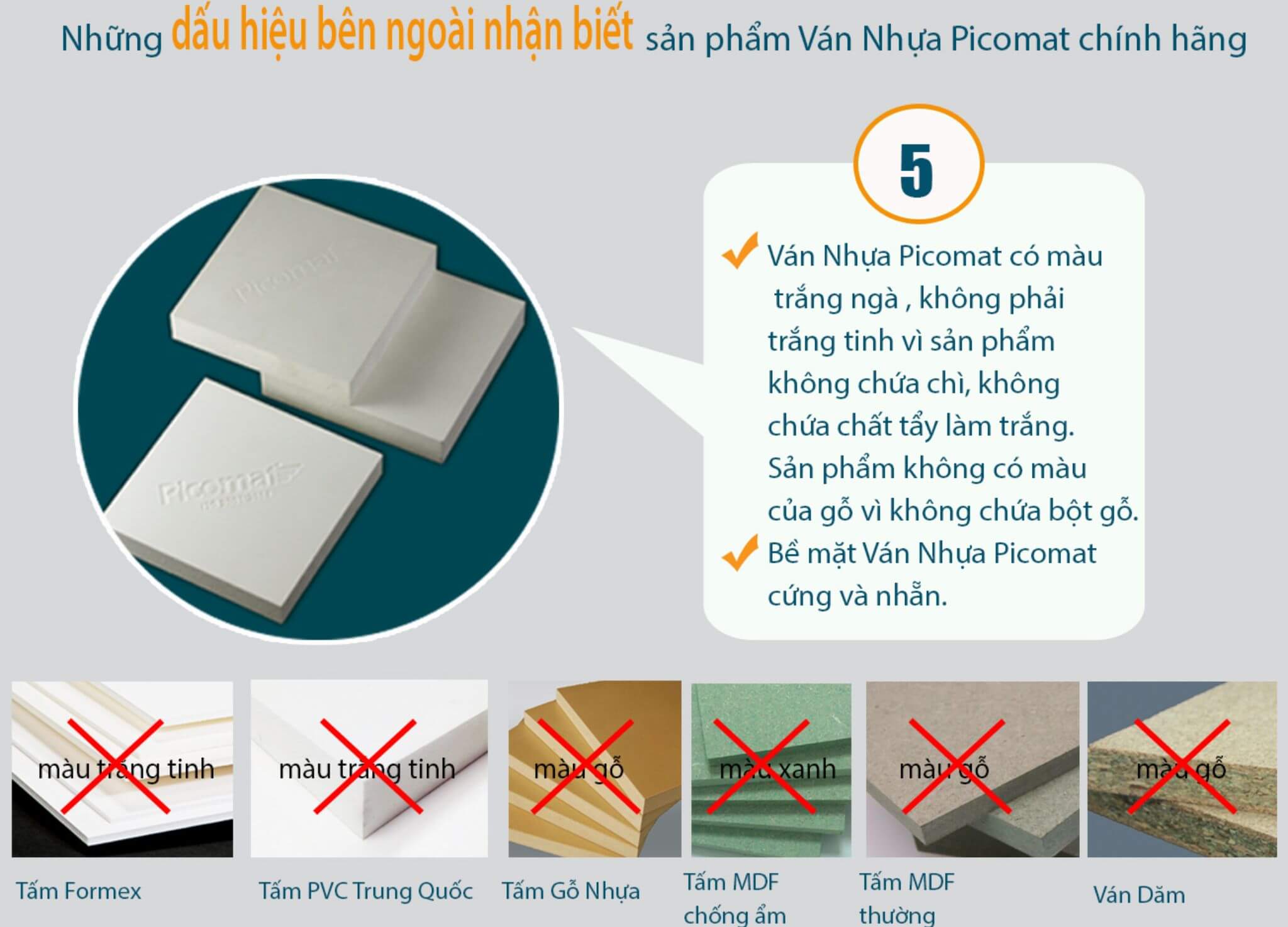 Gỗ nhựa Picomat là gì? Ứng dụng của tấm gỗ nhựa PVC trong nội thất 19 Cách phân biệt gỗ nhựa Picomat thật