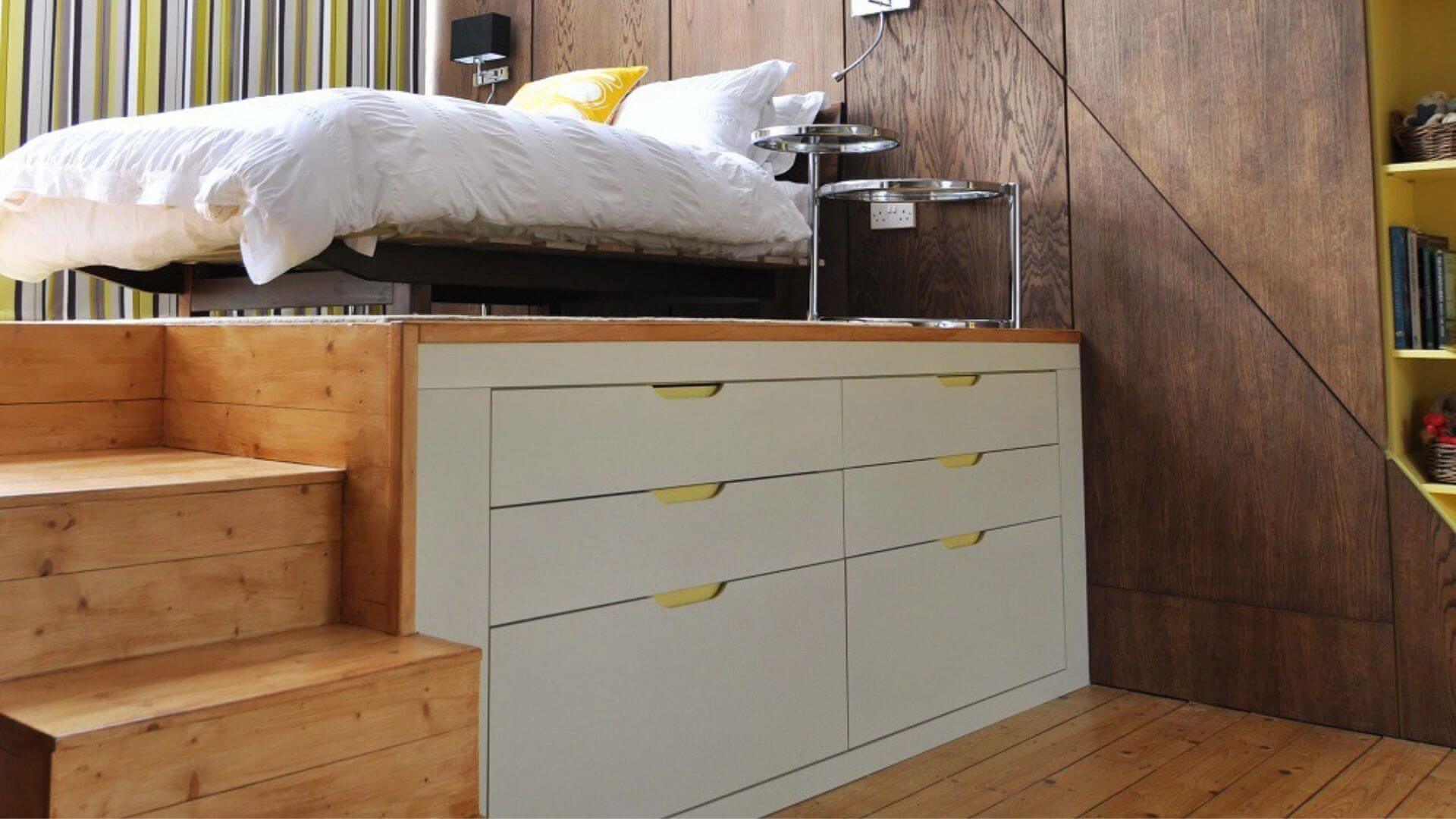 10+ mẫu giường ngủ cho phòng nhỏ từ 6m2, 7m2, 8m2,... 28 mẫu giường gác xép cabin