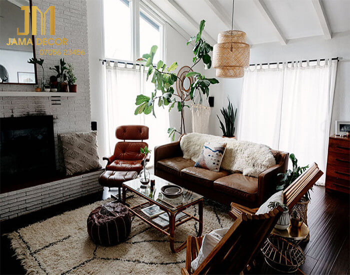 bộ sofa đặt giữ phòng khách bohemian
