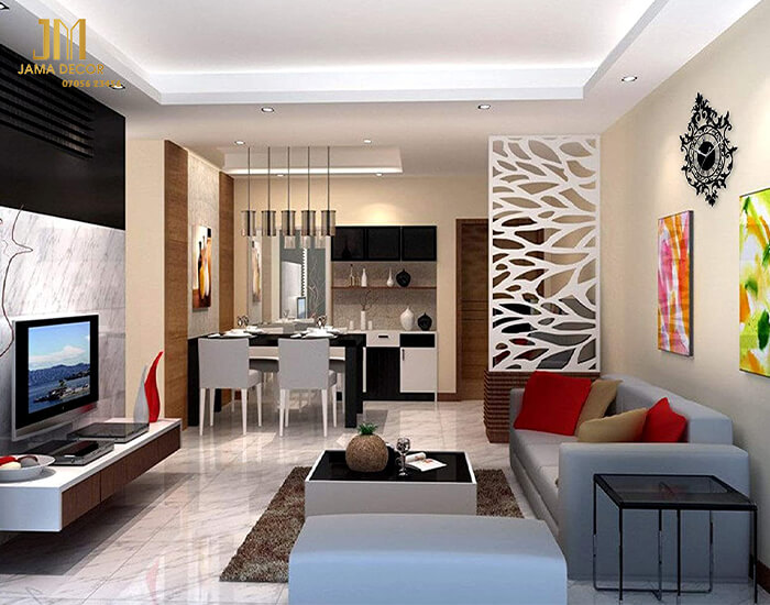 10+ mẫu nội thất bếp nhà ống 3m, 4m, 5m... đẹp, tiện nghi 41 Phòng bếp liền với phòng khách