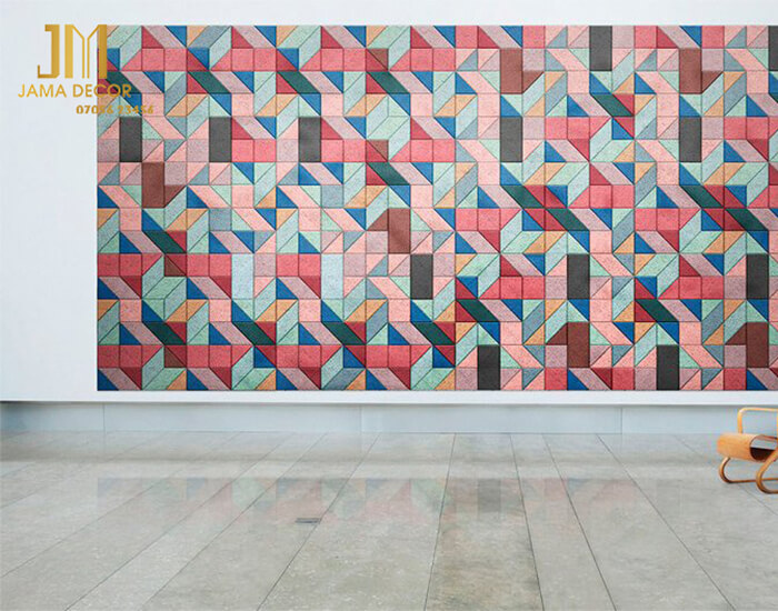 Decor tường với gạch sơ mướp