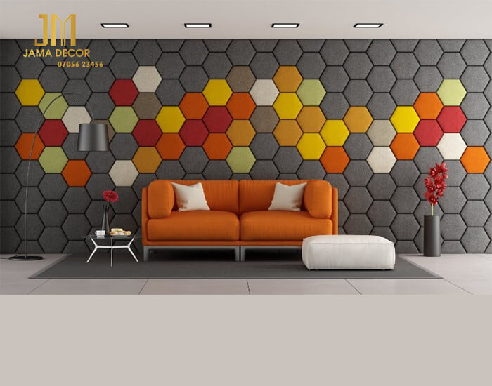 Gạch xơ mướp trang trí tường