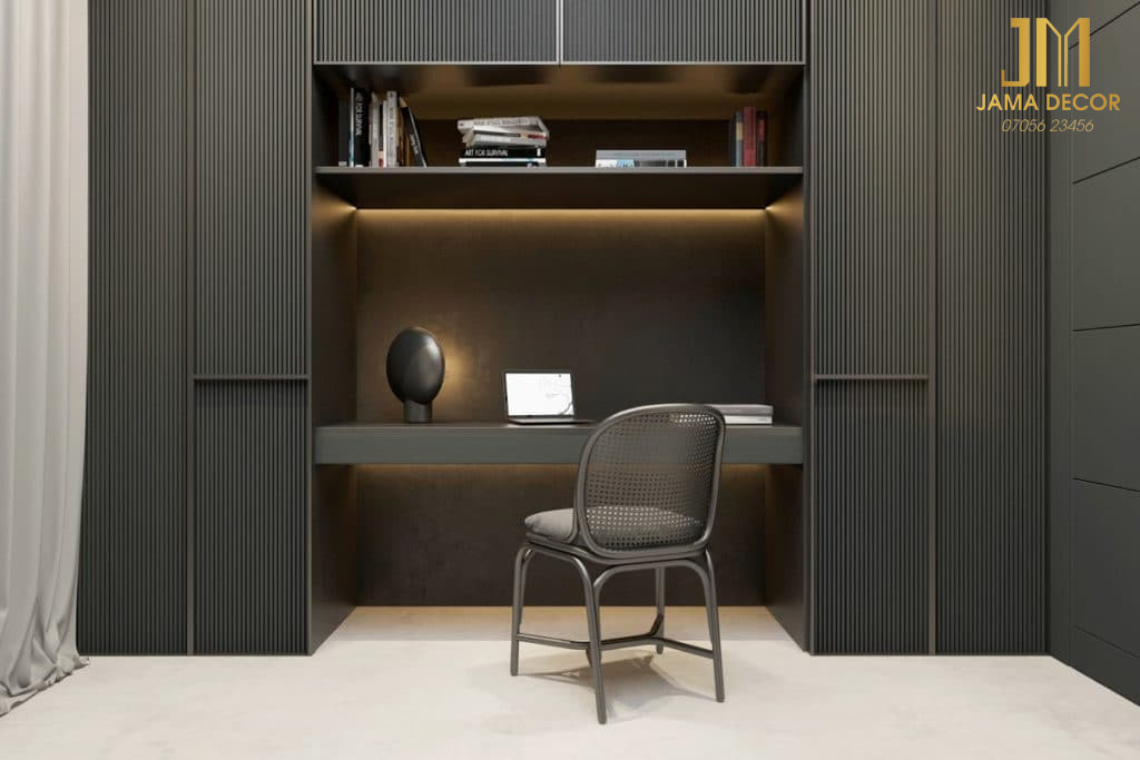 Bố trí bàn làm việc tại nhà theo cách sang trọng