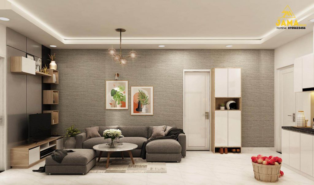 10 mẫu trang trí thiết kế nội thất phòng khách chung cư nhỏ mà đẹp 2021 46 Thiết kế nội thất phòng khách chung cư Moonlight Boulevard