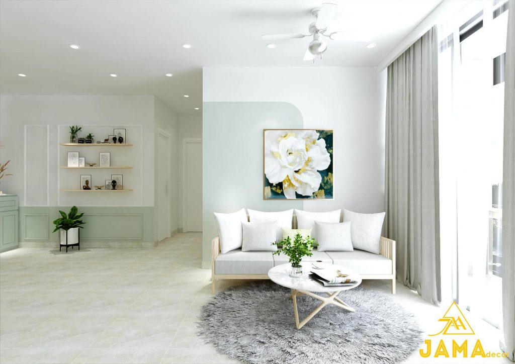 10 mẫu trang trí thiết kế nội thất phòng khách chung cư nhỏ mà đẹp 2021 41 Thiet ke noi that phong khach chung cu Thu Thiem Dragon 1