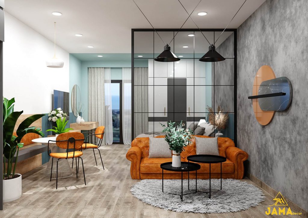 10 mẫu trang trí thiết kế nội thất phòng khách chung cư nhỏ mà đẹp 2021 34 Thiet ke noi that phong khach chung cu Ecoxuan 2 1