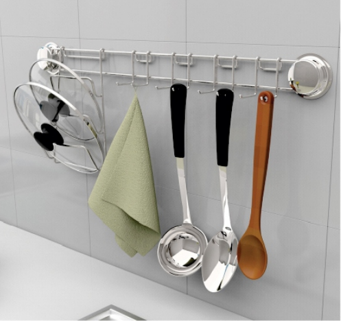 Kệ cài vung + móc treo