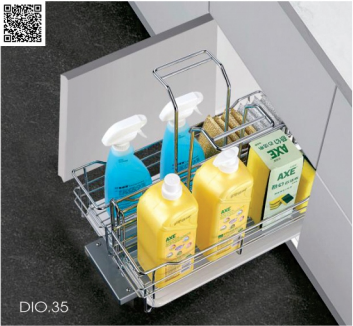 Giá để chất tẩy rửa Inox nan