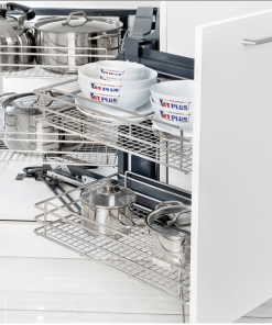 Giá liên hoàn Inox nan - Ray âm giảm chấn