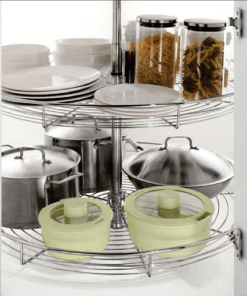 Mâm xoay Inox nan mở toàn phần - Góc 360 độ