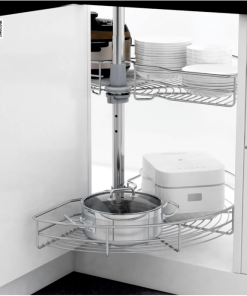 Alternative view of Mâm xoay Inox nan mở 1/2 - Góc 180 độ