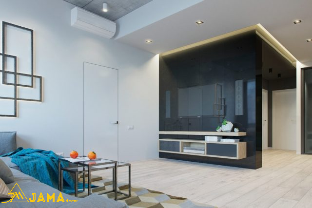 Mẫu 2 - Nội thất chung cư 60m2 - 1 phòng ngủ với thiết kế liền mạch ấn tượng