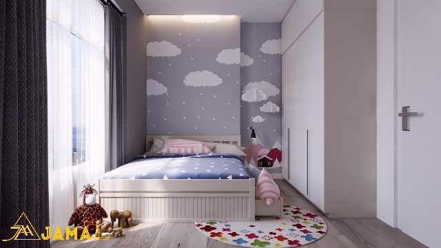 Mẫu 1 - Nội thất chung cư 60m2 sử dụng tone màu Neutral