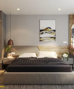 Giường ngủ gỗ Công Nghiệp GN013