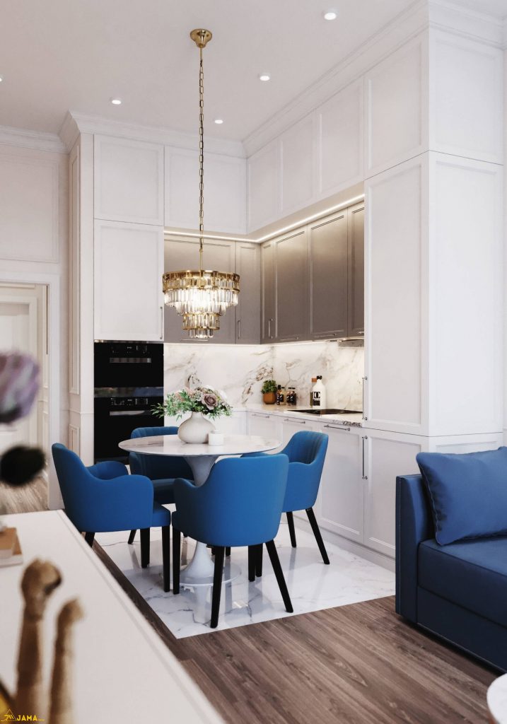 31 mẫu nội thất nhà bếp đẹp hiện đại xu hướng 2021 44 Phong cach thiet ke noi that nha bep Tan co dien anh 1