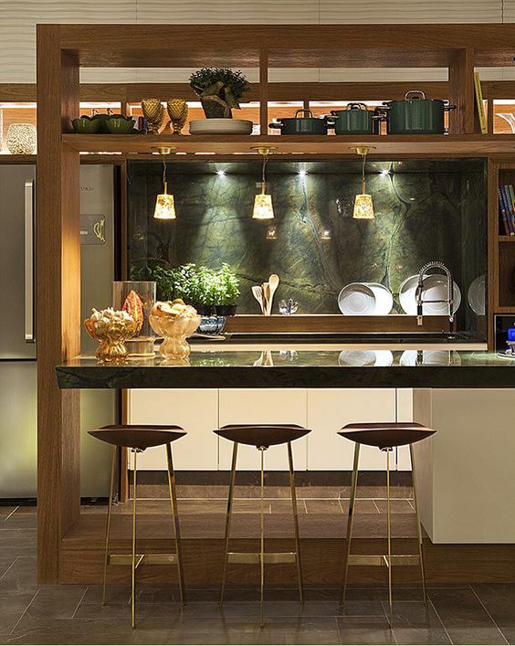 15+ mẫu phòng bếp đẹp, hiện đại, chi phí thấp hợp phong thủy 32 Thiết kế phòng bếp đẹp lấy cảm hứng từ nhà hàng Nhật