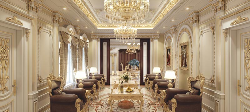 Họa tiết tỉ mỉ phong cách nội thất luxury