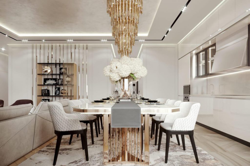 Màu sắc trong thiết kế nội thất luxury