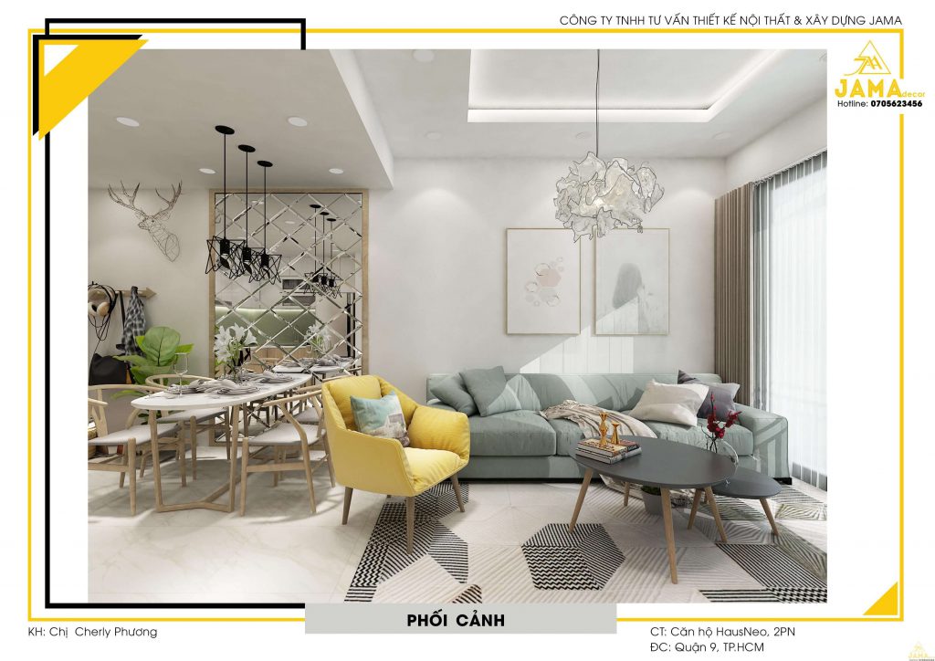 Phòng khách căn hộ