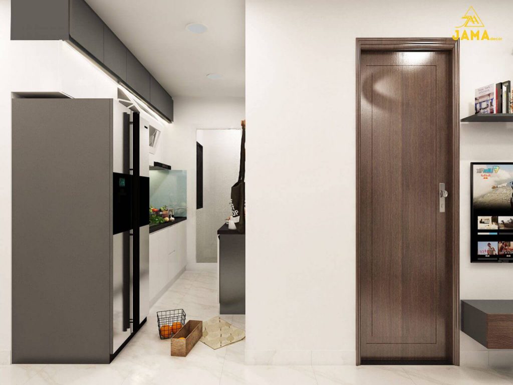 Thiết kế nội thất căn hộ phòng bếp