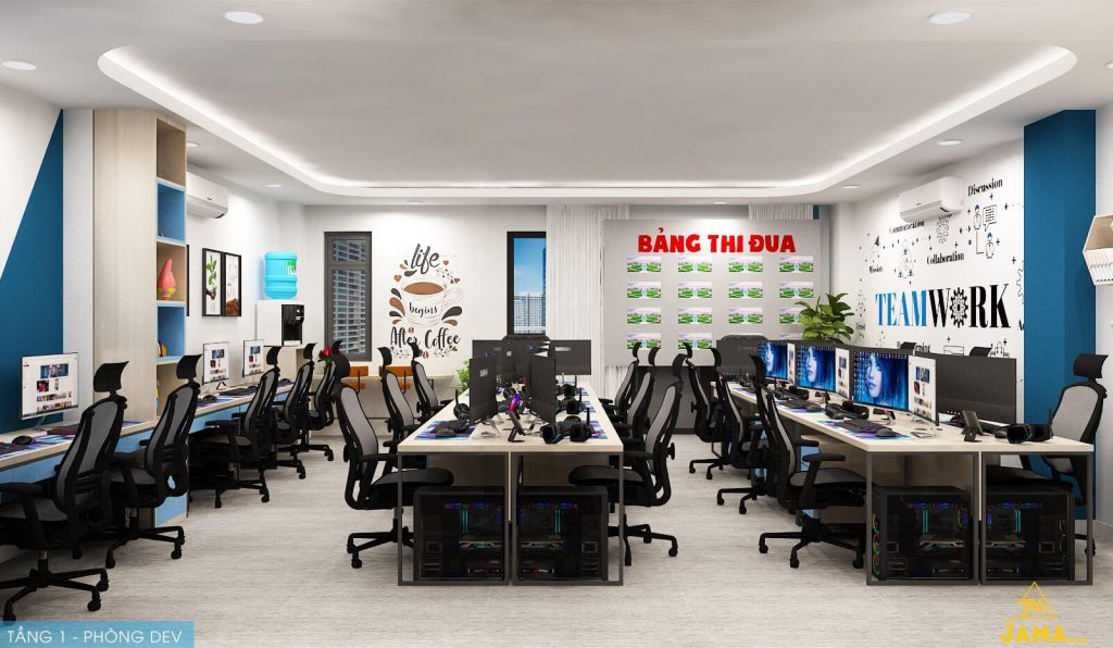  Thiết kế nội thất văn phòng công ty METECH 