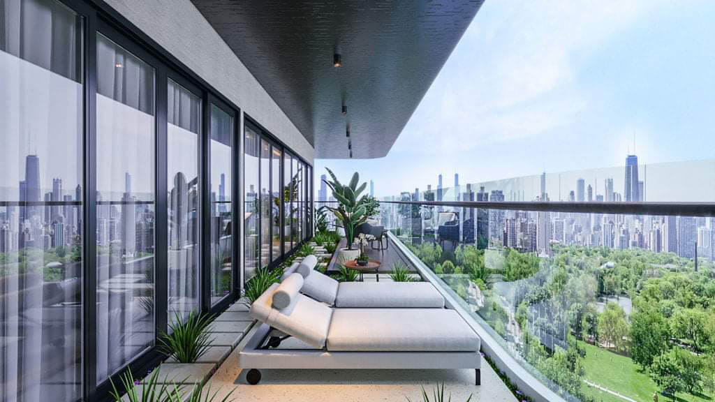 Thiết kế nội thất chung cư có tầm nhìn rộng