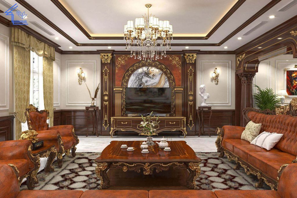 Thiết kế nội thất căn hộ phong cách cổ điển 