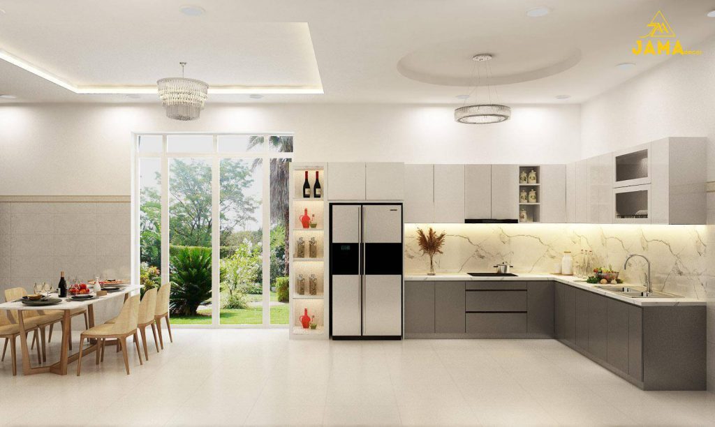 100+ mẫu Thiết kế nội thất nhà phố đẹp, mới nhất 2021 31 Thiết kế nội thất tủ bếp nhà phố