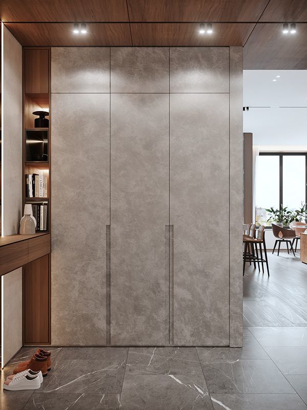 30+ Mẫu tủ quần áo gỗ công nghiệp MDF, MFC, HDF đẹp, hiện đại giá xưởng 37 Tủ quần áo gỗ công nghiệp laminate giả đá