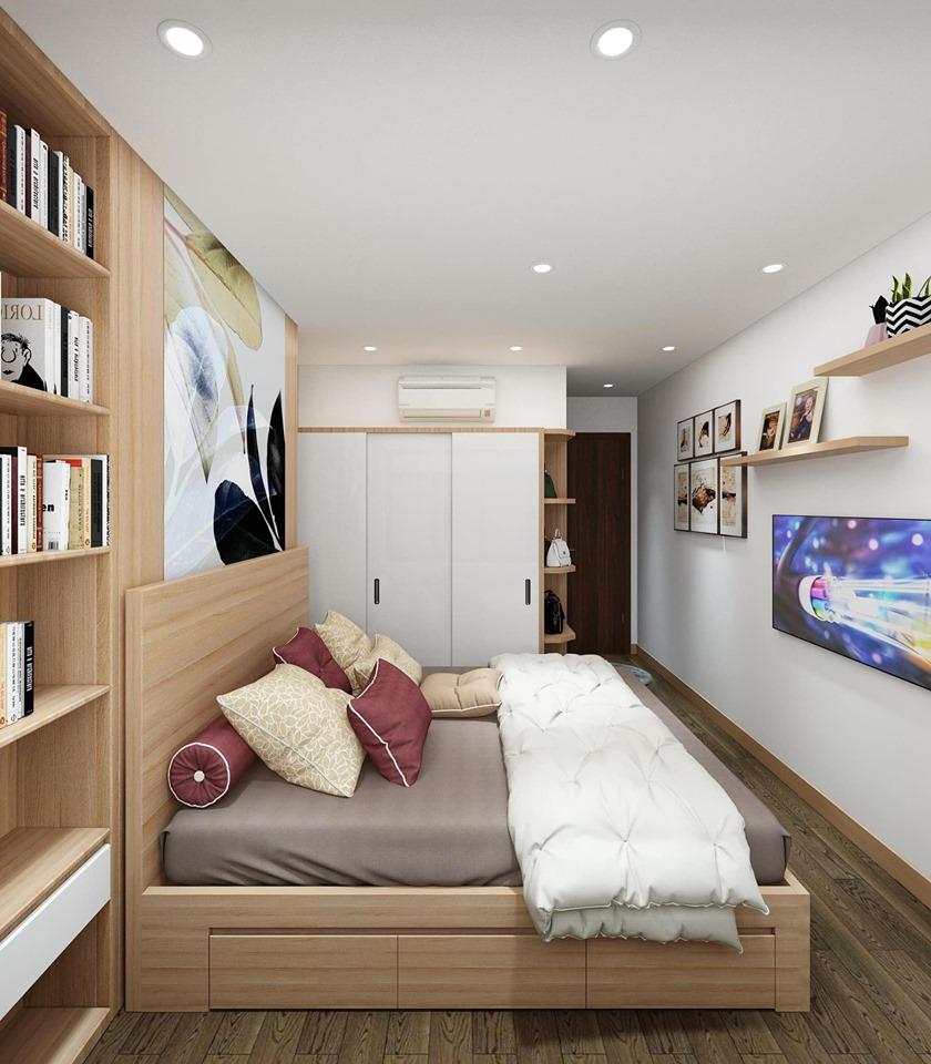 Nội thất phòng ngủ đơn giản mà hiện đại với các gam màu phù hợp với lứa tuổi 17 ed2e751a995a6104384b