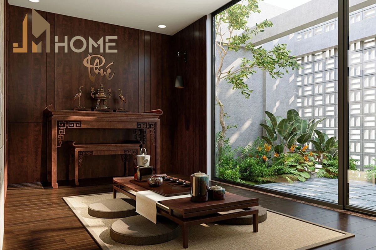 Ấm cúng với mẫu thiết kế mang phong cách truyền thống