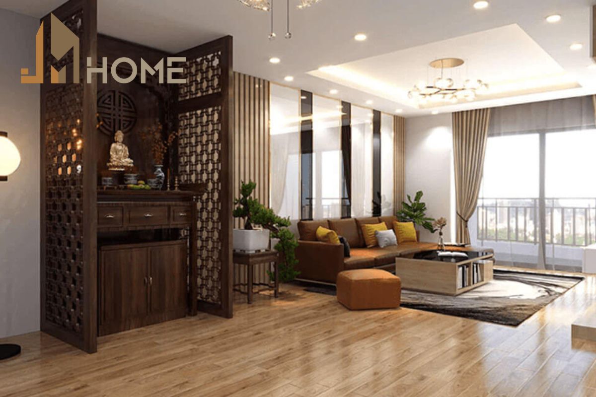 Khám phá những lợi ích của việc thiết kế phòng thờ kết hợp phòng khách