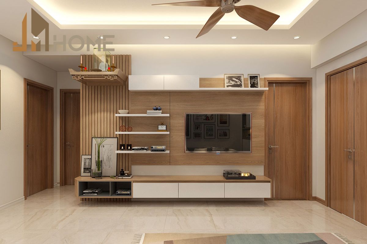 Lựa chọn bàn thờ treo tường để tiết kiệm diện tích