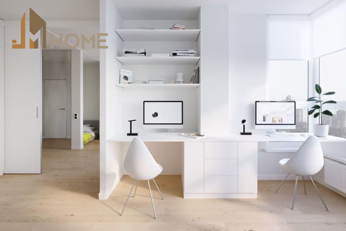 Mẫu thiết kế văn phòng phong cách tối giản