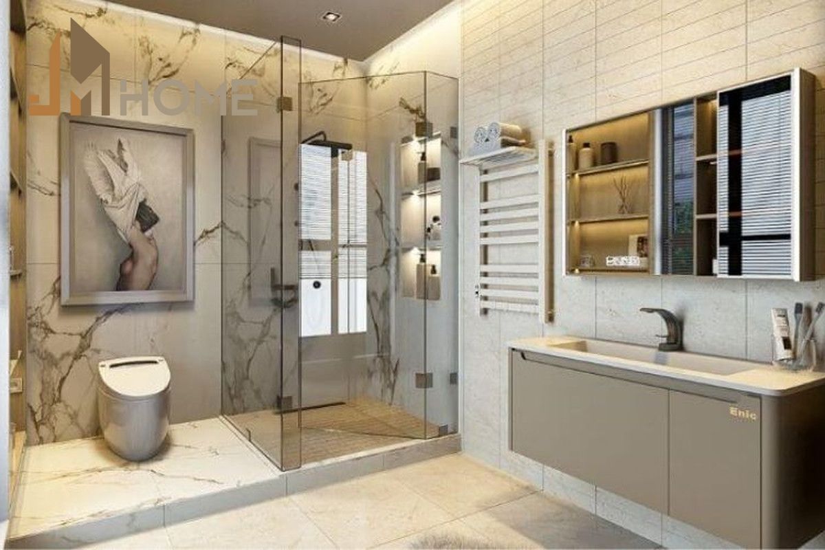 Gợi ý giải pháp thiết kế nội thất phòng vệ sinh chung cư 68m2 một cách tối ưu