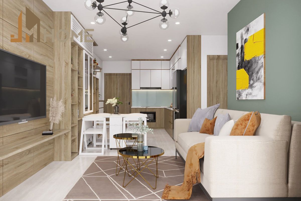 Một số giải pháp thiết kế nội thất cho căn hộ 75m2 3 phòng ngủ