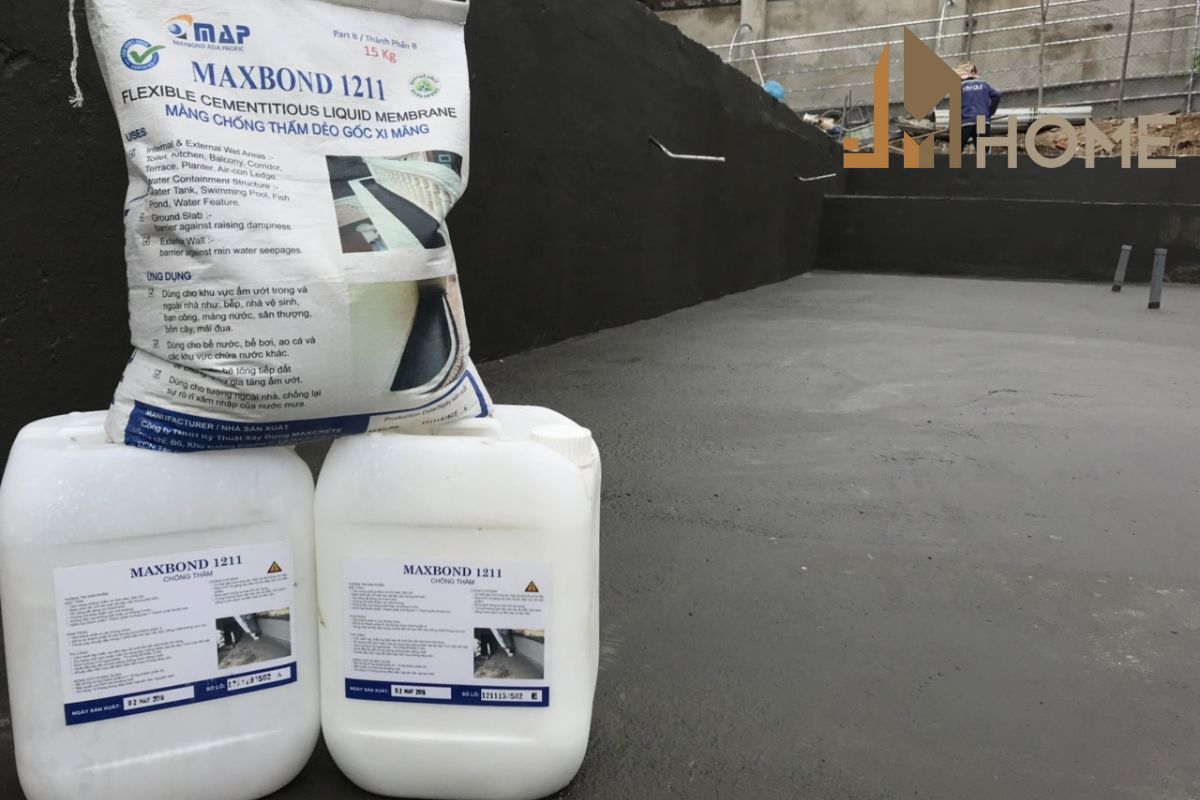 Sơn chống thấm Maxbond 1211 nổi bật nhờ khả năng chống thấm ngược