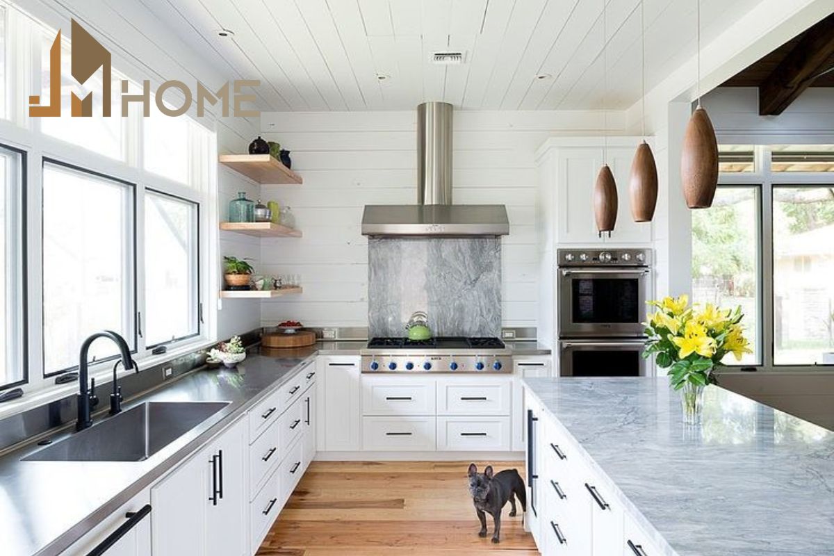 Lựa chọn vật liệu làm mặt bàn bếp phù hợp